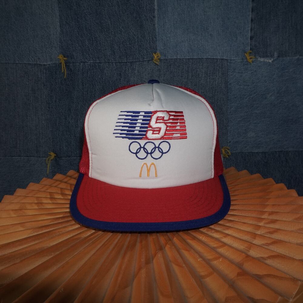OFSA - Vintage / Y2K 80's USA Olympic McDonalds Trucker Hat